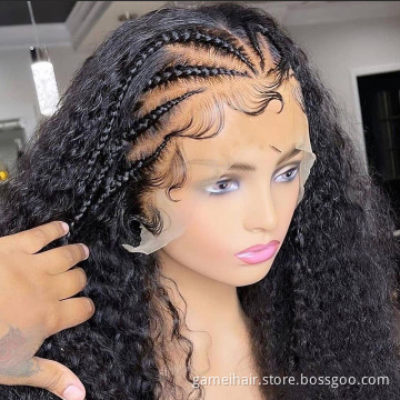 Mink Brazilian Human Glueless HD Lace Wig Unprocessed 12A Virgin Cuticle Aligned Hair 360 13x4 13x6 Lace Frontal Water Wave Wig